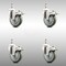 Service Caster 4 Inch 316SS Gray Polyurethane Wheel Swivel 1/2 Inch Stem Caster Set Lock Brake SCC-SS316TSTTL20S414-PPUB-121315-4 - alternate 1